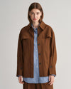 Gant Apparel Womens RELAXED OVERSHIRT 212/CHOCOLATE BROWN