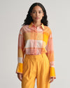 Gant Apparel Womens REL MADRASS CHECK SHIRT 779/MEDAL YELLOW