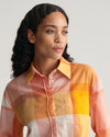 Gant Apparel Womens REL MADRASS CHECK SHIRT 779/MEDAL YELLOW