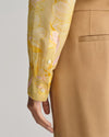 Gant Apparel Womens REG MAGNOLIA PRINT COT SILK SHIRT 726/DUSTY YELLOW