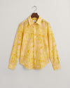 Gant Apparel Womens REG MAGNOLIA PRINT COT SILK SHIRT 726/DUSTY YELLOW