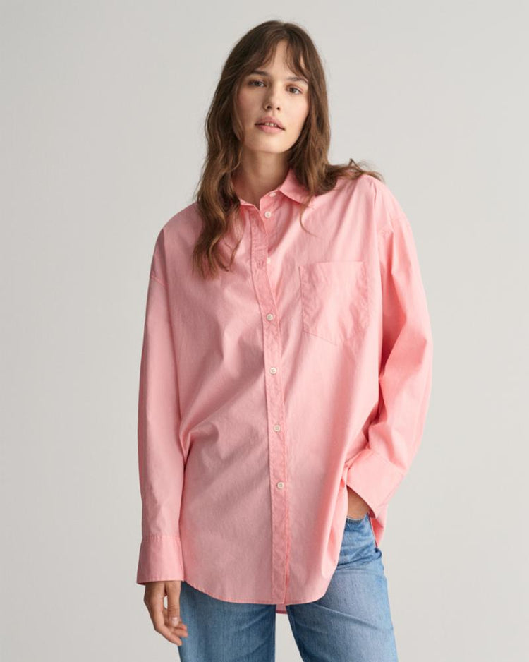 Gant Apparel Womens OS POPLIN SHIRT 671/BUBBELGUM PINK