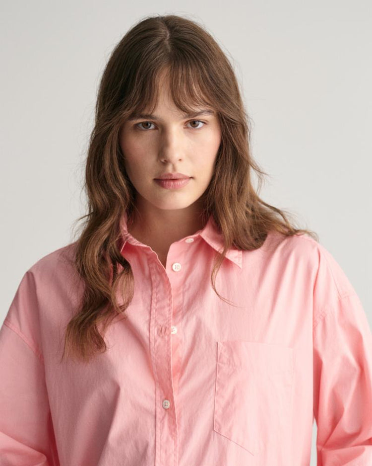 Gant Apparel Womens OS POPLIN SHIRT 671/BUBBELGUM PINK