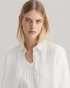 Gant Apparel Womens REG LINEN CHAMBRAY SHIRT 110/WHITE