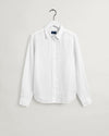 Gant Apparel Womens REG LINEN CHAMBRAY SHIRT 110/WHITE