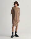Gant Apparel Womens SUPERFINE LAMBSWOOL DRESS 247/MOLE BROWN