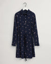 Gant Apparel Womens SMALL FLOWER DRESS 409/CLASSIC BLUE