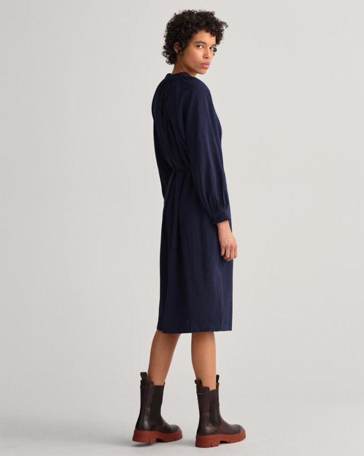 Gant Apparel Womens STAND COLLAR SHIRT DRESS 433/EVENING BLUE