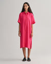 Gant Apparel Womens RELAXED SS LINEN SHIRT DRESS 635/MAGENTA PINK