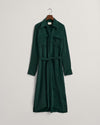 Gant Apparel Womens RELAXED UTILITY SHIRT DRESS 374/TARTAN GREEN