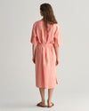 Gant Apparel Womens REL LINEN SS SHIRT DRESS 624/PEACHY PINK
