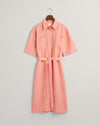 Gant Apparel Womens REL LINEN SS SHIRT DRESS 624/PEACHY PINK