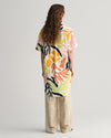 Gant Apparel Womens REL PALM PRINT SS LINEN CAFTAN 779/MEDAL YELLOW