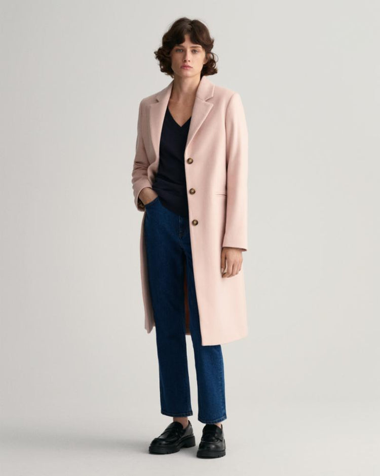 Gant Apparel Womens WOOL BLEND TAILORED COAT 601/SILVER PEONY
