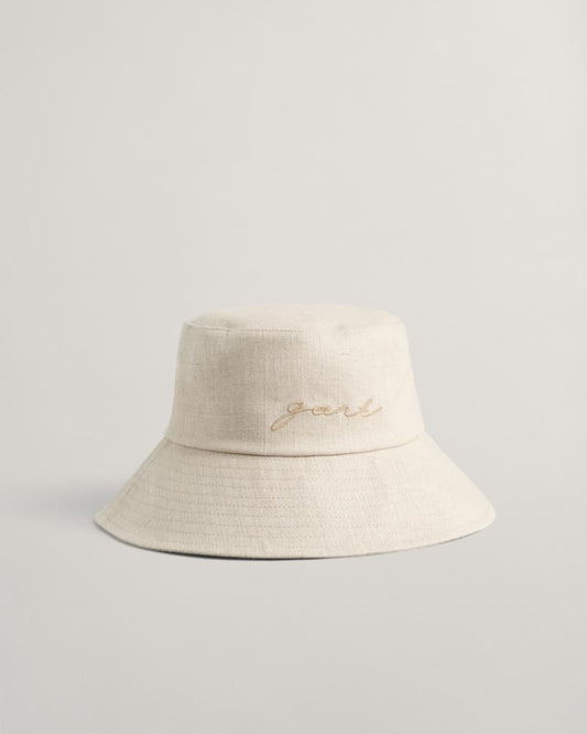 Gant Apparel Womens LINEN BUCKET HAT 277/DRY SAND