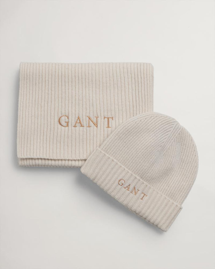 Gant Apparel Womens SCARF BEANIE GIFT BOX 130/CREAM