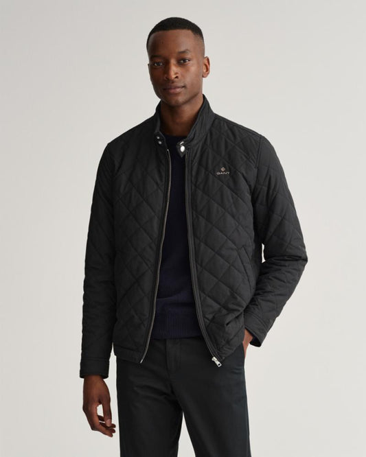 Gant Apparel Mens QUILTED WINDCHEATER 5/BLACK