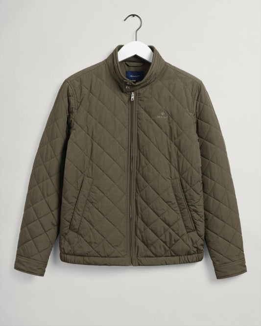 Gant Apparel Mens QUILTED WINDCHEATER 301/RACING GREEN