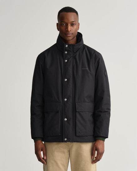 Gant Apparel Mens MIXED MEDIA LIGHT PADDED JKT 5/BLACK