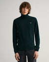 Gant Apparel Mens LAMBSWOOL ROLL NECK 374/TARTAN GREEN