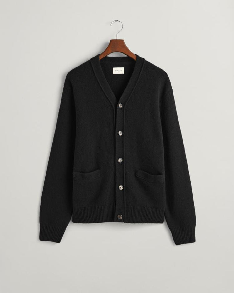 Gant Apparel Mens SOFT WOOL CARDIGAN 005/BLACK