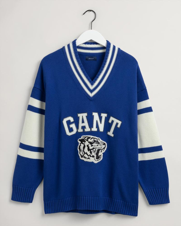 Gant Apparel Mens TIGER V-NECK 436/COLLEGE BLUE
