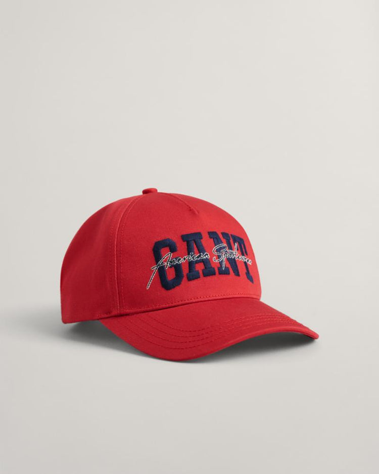 Gant Apparel Mens GANT ARCH SCRIPT COTTON TWILL CAP 630/RUBY RED