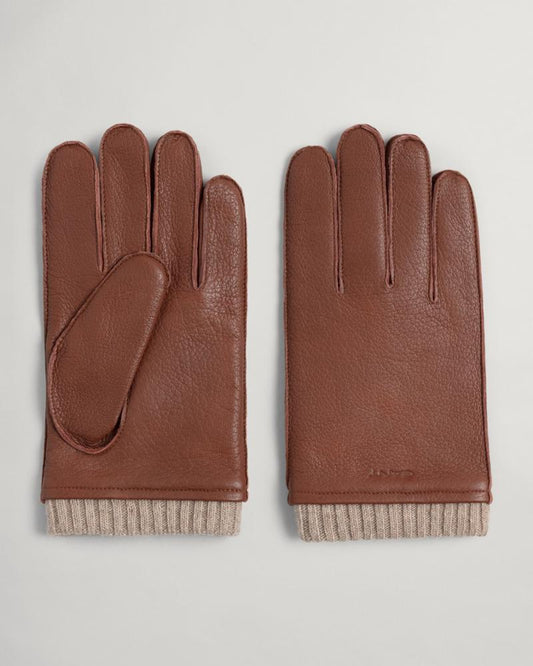 Gant Apparel Mens LEATHER GLOVES 211/CLAY BROWN