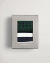 Gant Apparel Mens FAIRISLE SOCKS 2-PACK GIFT BOX 433/EVENING BLUE